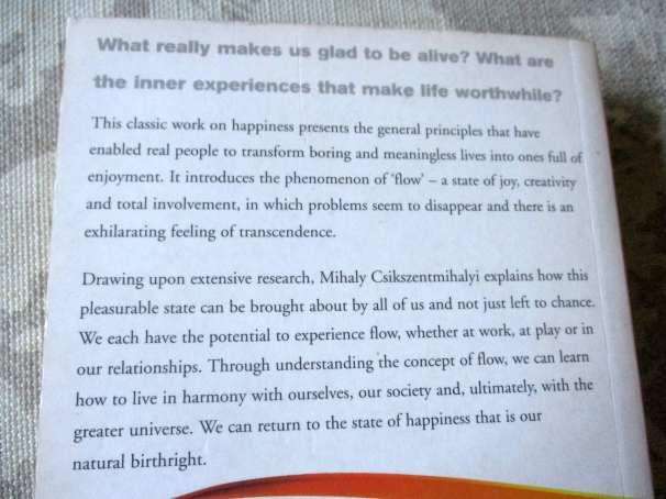 FLOW - THE CLASSIC WORK ON HOW TO ACHIEVE HAPPINESS - MIHALY CSIKSZENTMIHALYI