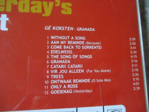 GE KORSTEN - GRANADA  ( CD )