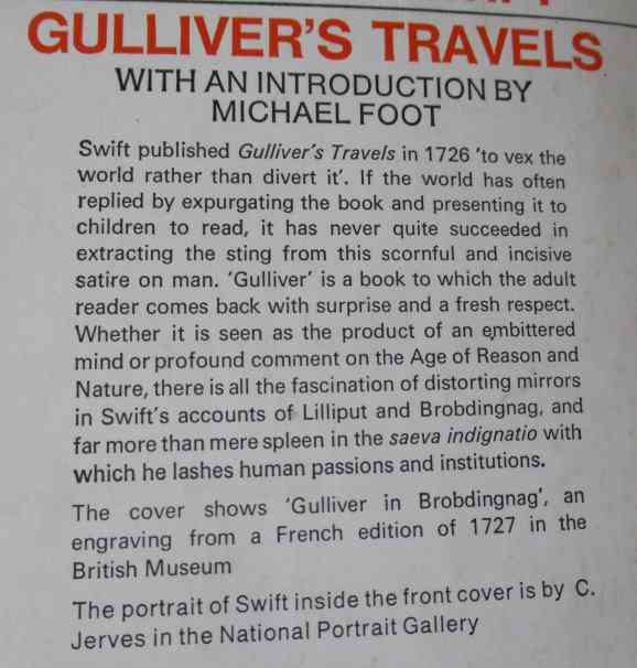 GULLIVER'S TRAVELS - JONATHAN SWIFT