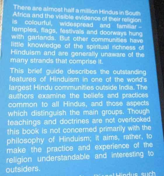 HINDUISM IN NATAL - ALLEYN DIESEL AND PATRICK MAXWELL