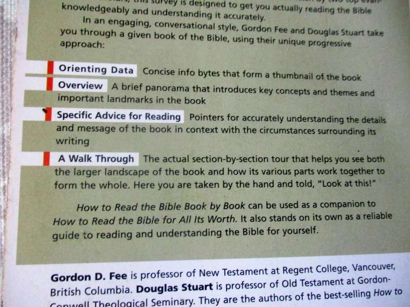 HOW TO READ THE BIBLE , BOOK BY BOOK - A GUIDE TOUR - GORDON D FEE & DOUGLAS STUART