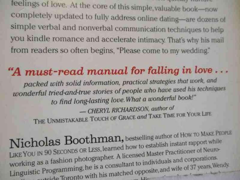 HOW TO MAKE SOMEONE FALL IN LOVE WITH YOU IN 90 MINUTES - *OR LESS - NICHOLAS BOOTHMAN