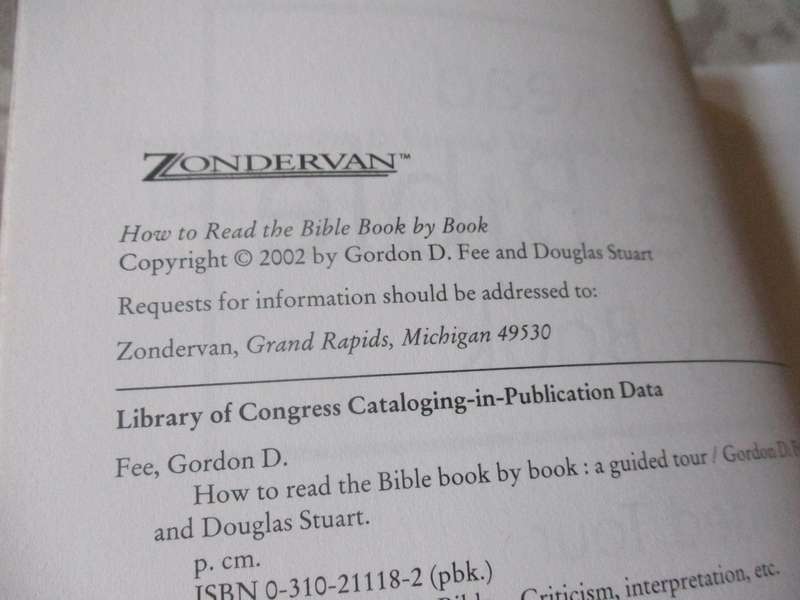 HOW TO READ THE BIBLE , BOOK BY BOOK - A GUIDE TOUR - GORDON D FEE & DOUGLAS STUART