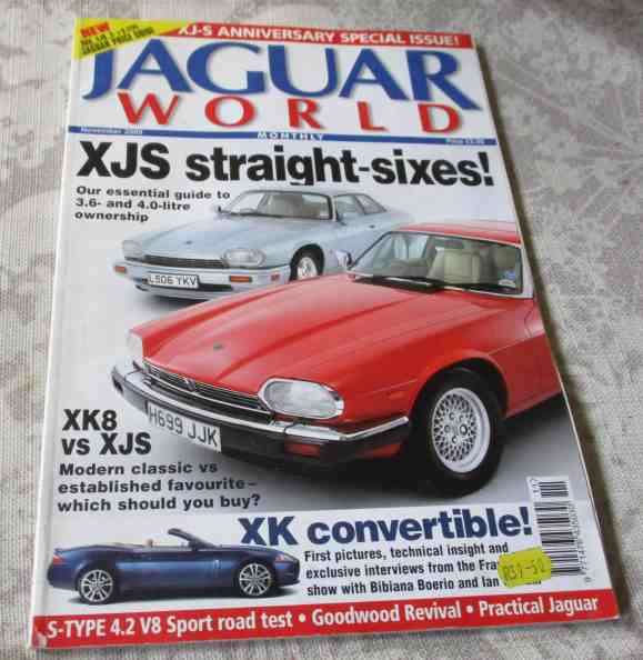 JAGUAR WORLD MONTHLY MAGAZINE NOVEMBER 2005