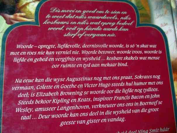 N' KEUR VAN WYSHEID - WOORDSKAKELS WAT MENSE OOR EEUE BIND - NINA SMIT