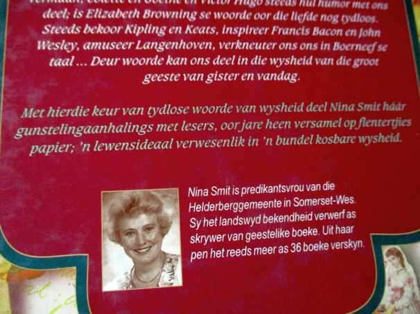 N' KEUR VAN WYSHEID - WOORDSKAKELS WAT MENSE OOR EEUE BIND - NINA SMIT