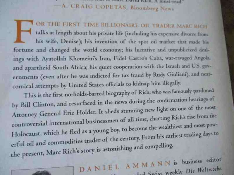 THE KING OF OIL - THE SECRET LIVES OF MARC RICH - DANIE AMMANN
