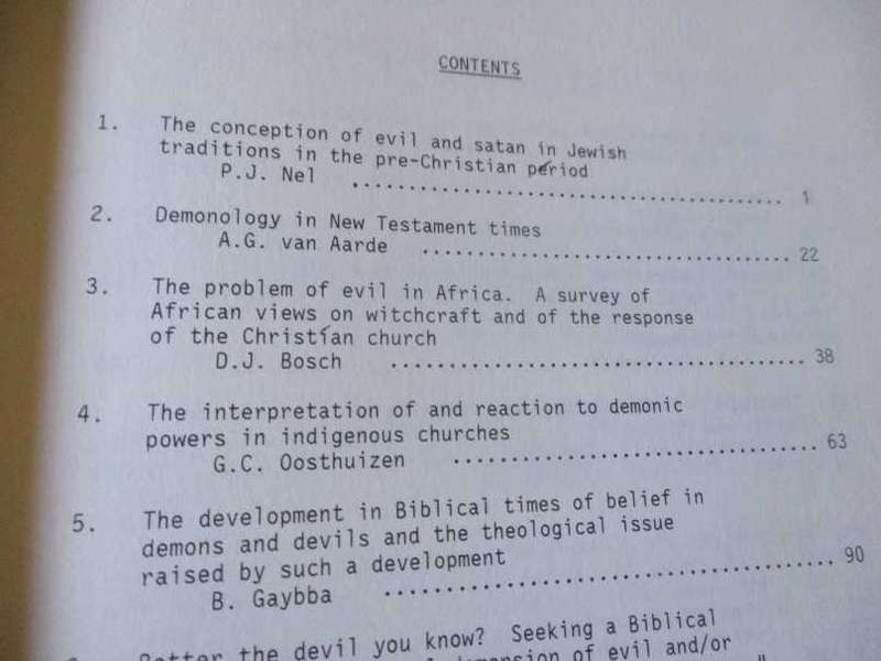 LIKE A ROARING LION ... - ESSAYS ON THE BIBLE, CHURCH AND DEMONIC POWERS - PIETER G.R. de VILLIERS