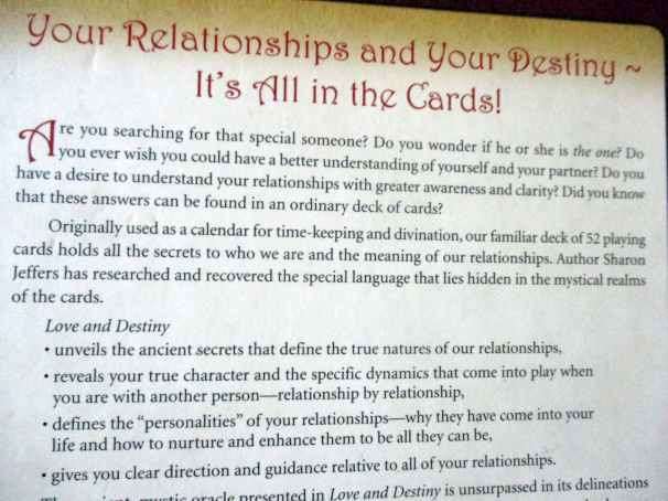 LOVE AND DESTINY - DISCOVER THE SECRET LANGUAGE OF RELATIONSHIPS - SHARON JEFFERS