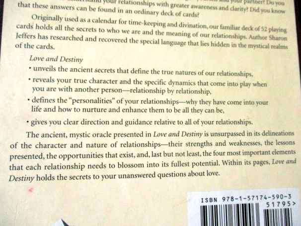 LOVE AND DESTINY - DISCOVER THE SECRET LANGUAGE OF RELATIONSHIPS - SHARON JEFFERS