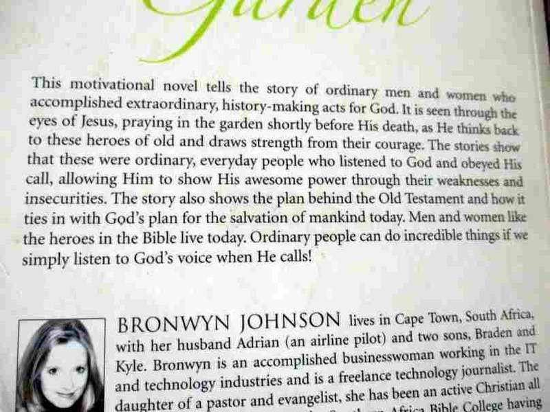 THE MAN IN THE GARDEN - BRONWYN JOHNSON ( motivational novel )