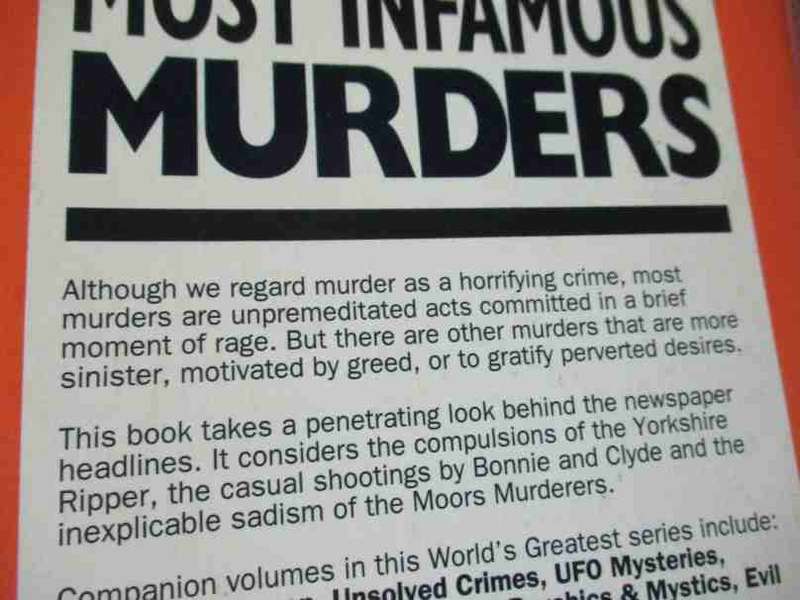 THE WORLD'S MOST INFAMOUS MURDERS   - ROGER BOAR
