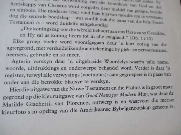 NUWE  TESTAMENT EN PSALMS - 1979 VERTALING