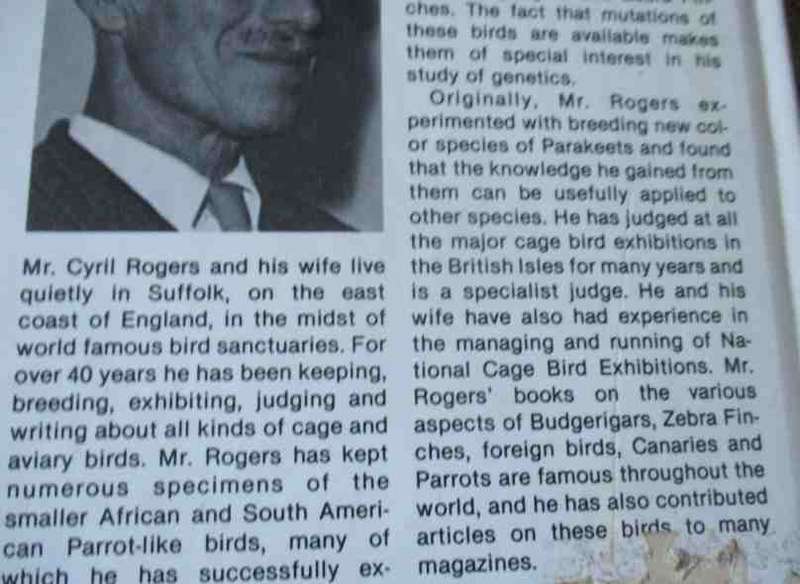 PARROT GUIDE - CYRIL H ROGERS