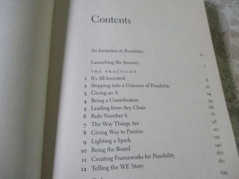 THE ART OF POSSIBILITY - TRANSFORMING PROFESSIONAL AND PERSONAL LIFE - ROSAMUND STONE ZANDER