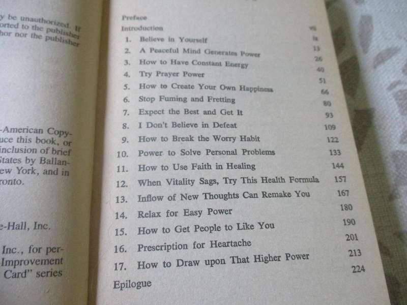 THE POWER OF POSITIVE THINKING - NORMAN VINCENT PEALE