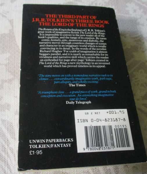 THE RETURN OF THE KING - LORD OF THE RINGS - J.R.R. TOLKIEN