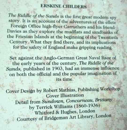 THE RIDDLE OF THE SANDS - ERSKINE CHILDERS - WORDSWORTH CLASSICS