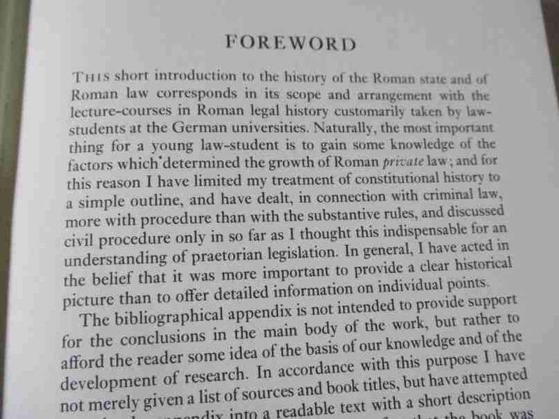AN INTRODUCTION TO ROMAN LEGAL AND CONSTITUTIONAL HISTORY - WOLFGANG KUNKEL ( second edition )