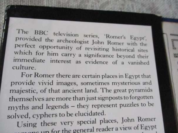 ROMER'S EGYPT - A NEW LIGHT ON THE CIVILIZATION OF ANCIENT EGYPT - JOHN ROMER