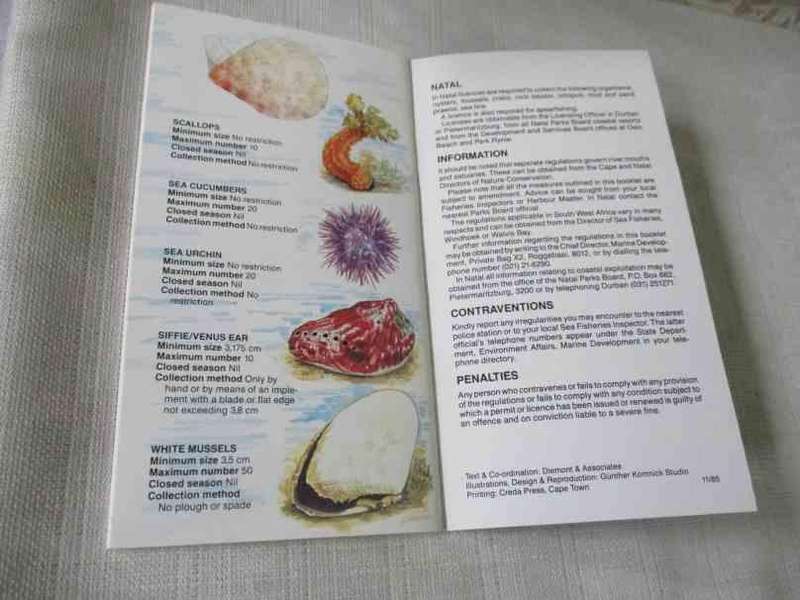 SAFMARINE GUIDE TO THE PROTECTION OF SOUTH AFRICA'S MARINE LIFE ( 80's )