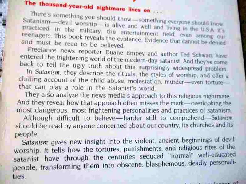 SATANISM - IS YOUR FAMILY SAFE ? - TED SCHWARZ & DUANE EMPEY