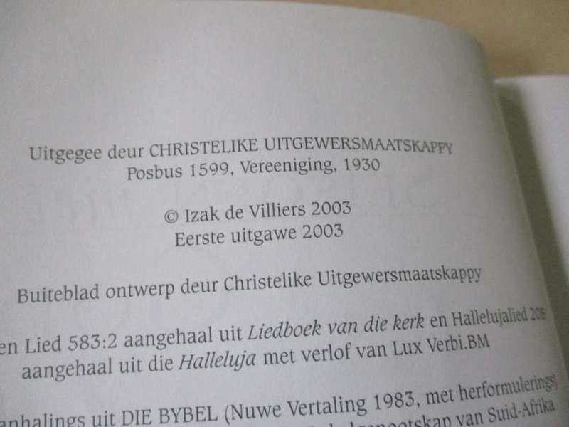 n' SEISOEN MET GOD - 10 ANKERS VAN TROOS IN ONWEERSTYE - IZAK DE VILLIERS
