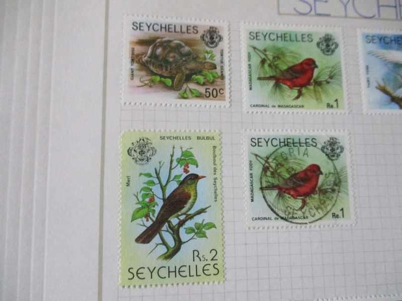 SHEET WITH 8 SEYCHELLES  STAMPS
