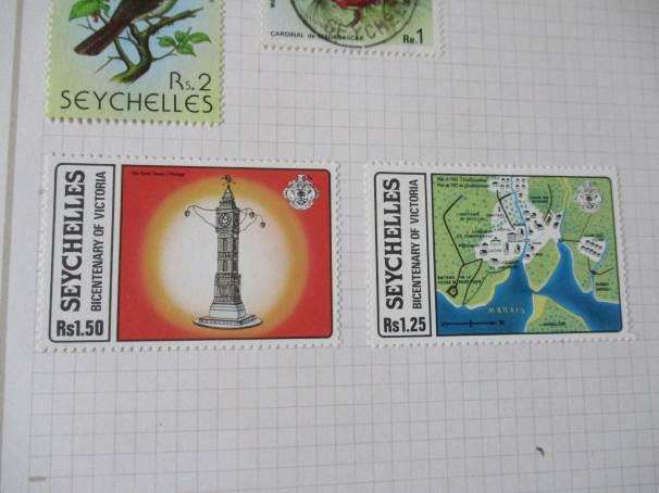 SHEET WITH 8 SEYCHELLES  STAMPS