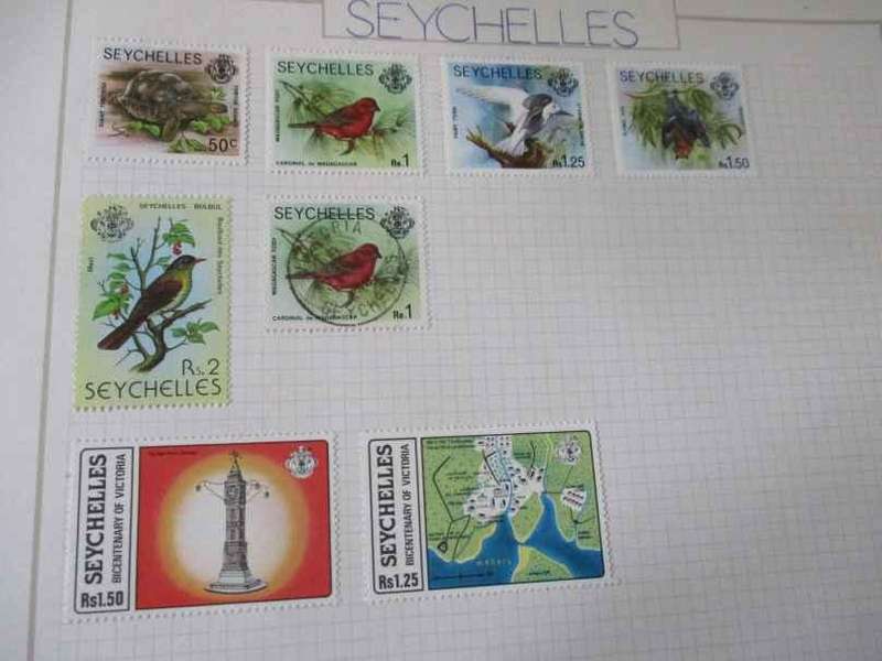 SHEET WITH 8 SEYCHELLES  STAMPS