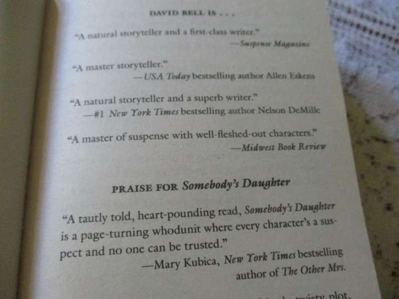 SOMEBODY'S DAUGHTER - DAVID BELL