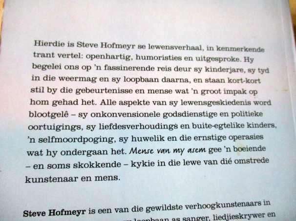 MENSE VAN MY ASEM - STEVE HOFMEYR