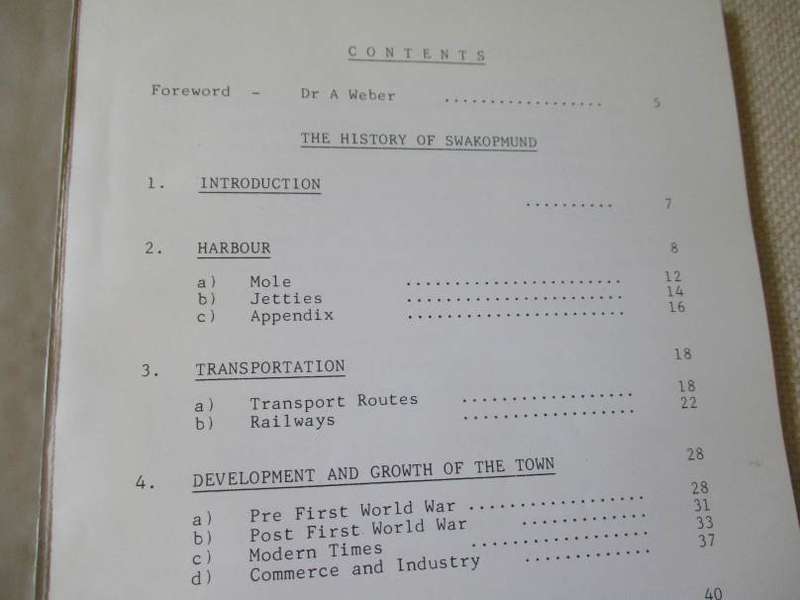 SWAKOPMUND - A CHRONICLE OF THE TOWN'S PEOPLE, PLACES AND PROGRESS