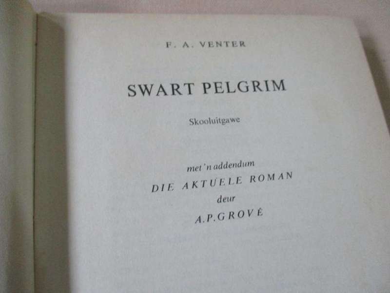 SWART PELGRIM - F.A. VENTER