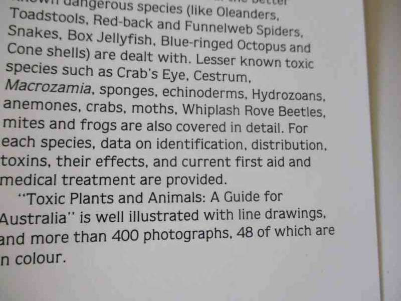 TOXIC PLANTS & ANIMALS - A GUIDE FOR AUSTRALIA - JEANETTE COVACEVICH, PETER DAVIE, JOHN PEARN