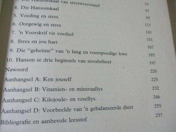 DIE VREUGDE VAN STRES - HOE OM STRES VIR JOU TE LAAT WERK - PETER G HANSON