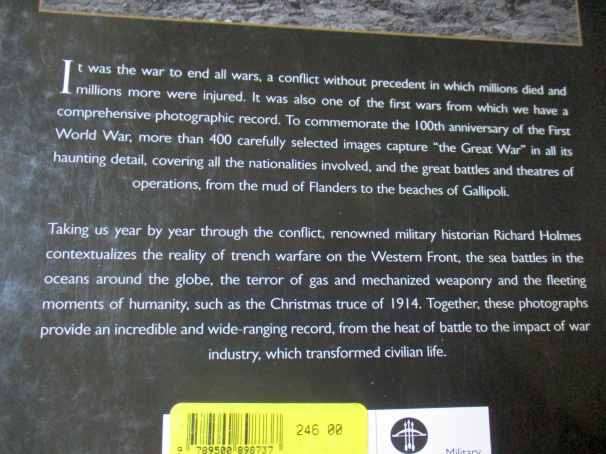 THE FIRST WORLD WAR IN PHOTOGRAPHS - RICHARD HOLMES