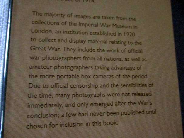 THE FIRST WORLD WAR IN PHOTOGRAPHS - RICHARD HOLMES