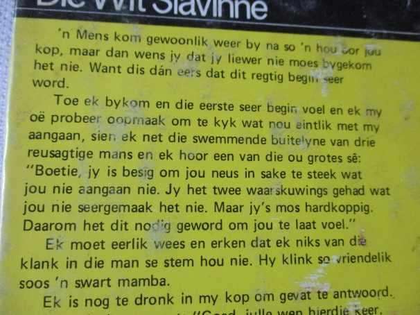 DIE WIT SLAVINNE - LOUW DE LA REY  -  KLUB 707