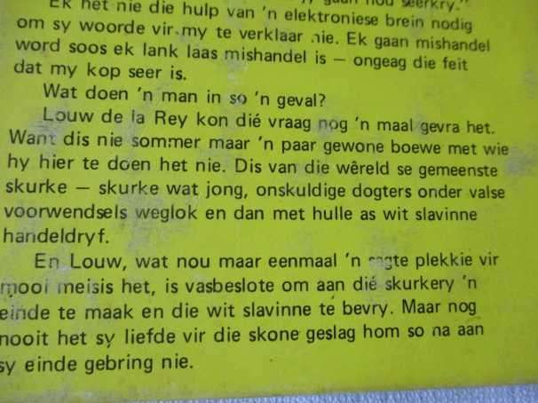DIE WIT SLAVINNE - LOUW DE LA REY  -  KLUB 707