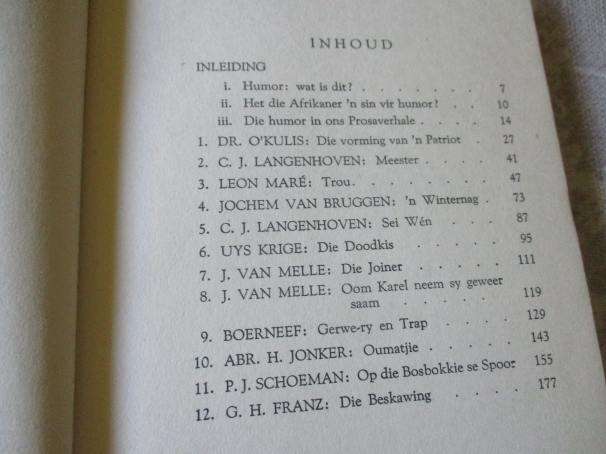AFRIKAANSE HUMORVERHALE - VERSAMEL DEUR F.E.F. MALHERBE