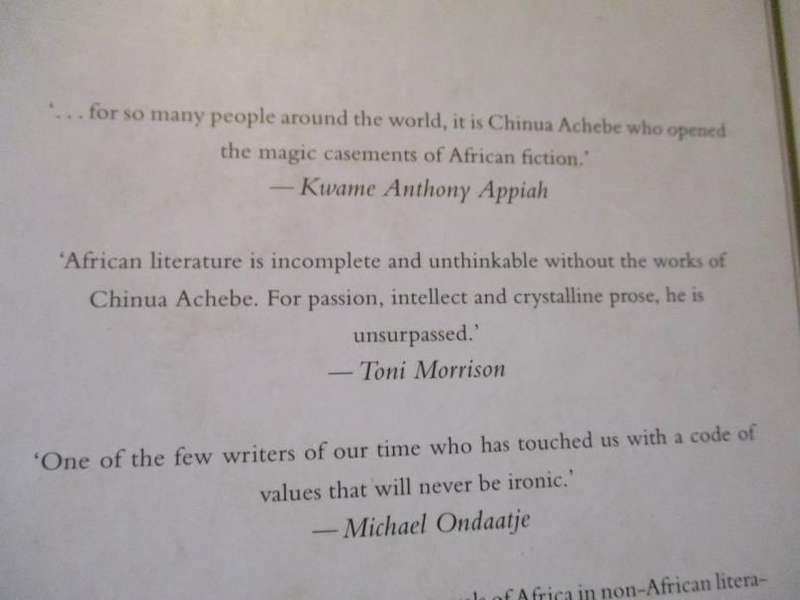 THE AFRICAN TRILOGY - THINGS FALL APART, NO LONGER AT EASE, ARROW OF GOD - CHINUA ACHEBE