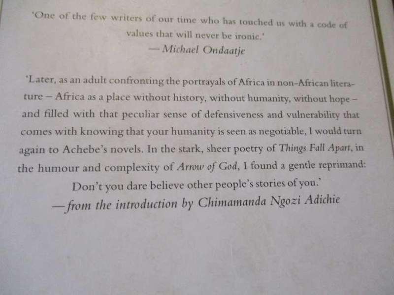 THE AFRICAN TRILOGY - THINGS FALL APART, NO LONGER AT EASE, ARROW OF GOD - CHINUA ACHEBE