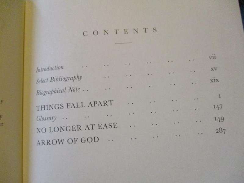 THE AFRICAN TRILOGY - THINGS FALL APART, NO LONGER AT EASE, ARROW OF GOD - CHINUA ACHEBE