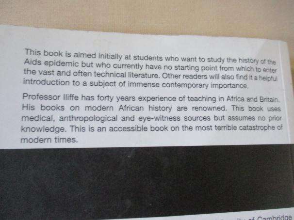 THE AFRICAN AIDS EPIDEMIC - A HISTORY - JOHN ILIFFE