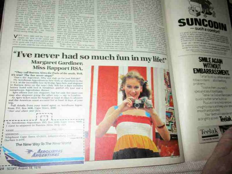 SCOPE MAGAZINE 18 AUGUST 1978 ( DISCO, SA CRIME - JANNIE CUPIDO,
