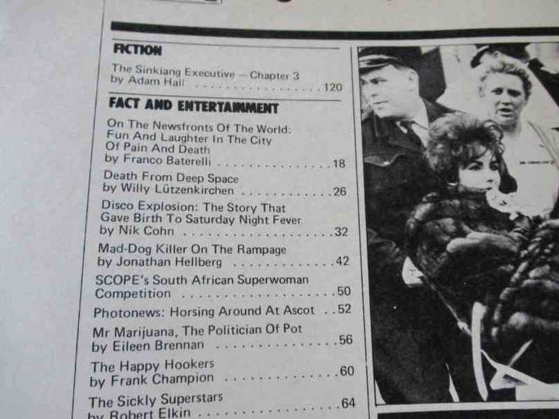 SCOPE MAGAZINE 18 AUGUST 1978 ( DISCO, SA CRIME - JANNIE CUPIDO,