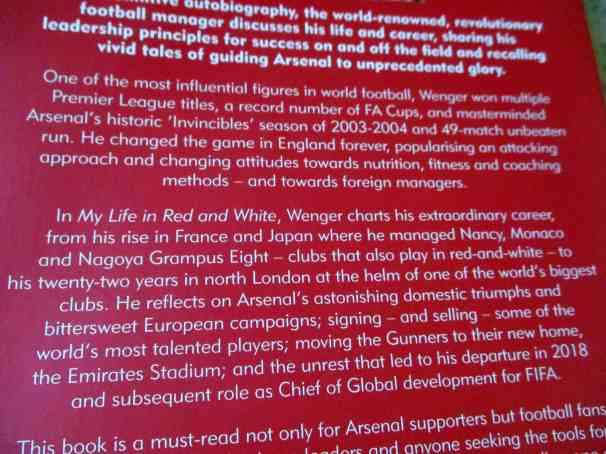 ARSENE WENGER - MY LIFE IN RED AND WHITE - MY AUTOBIOGRAPHY