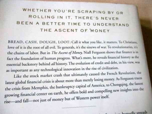 THE ASCENT OF MONEY - A FINANCIAL HISTORY OF THE WORLD - NIALL FERGUSON