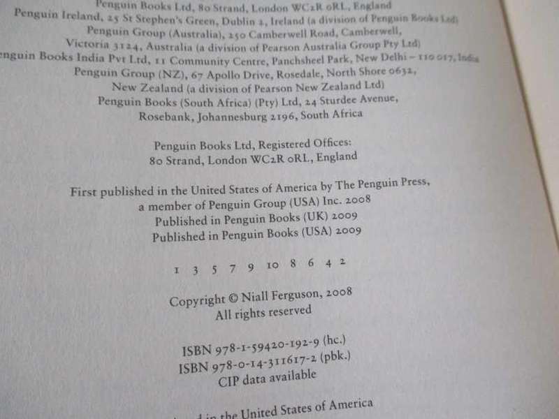 THE ASCENT OF MONEY - A FINANCIAL HISTORY OF THE WORLD - NIALL FERGUSON